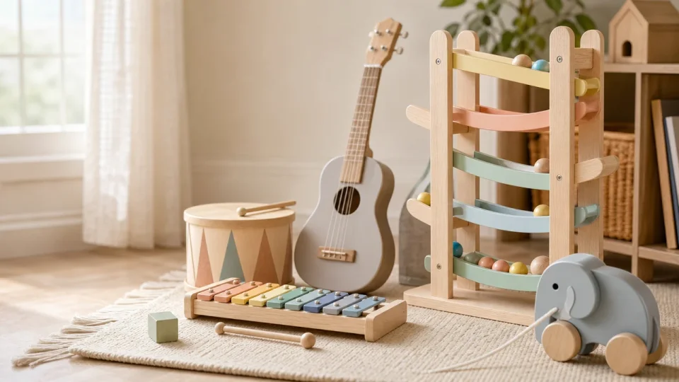 Holz-, Lern- & Musikspielzeug