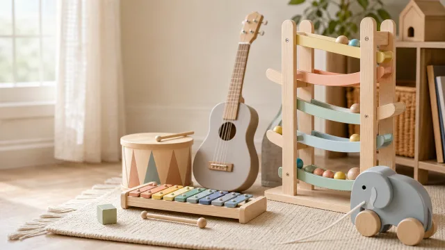 Holz-, Lern- & Musikspielzeug